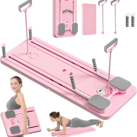 Premium 8-In-1 Abs Exercise Board - Multi-Functional Pilates Abdominal Trainer, Functional Pilates Board, Home Multi-Functional Folding Body Board, Waist, Hips, Arms Slimming, Yoga