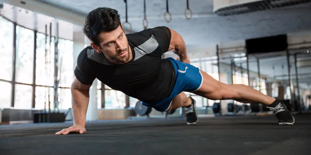  Push-up in a gym